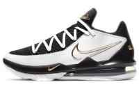 Nike Lebron 17 Low EP Low Топ Air Max React Баскетбольные кроссовки для игры Мужской Черный Белый Золото
