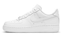 Nike Air Force 1 'Triple White' Кожа Устойчивая к истиранию Низкие Кроссовки для скейтбординга Женские Чисто белые