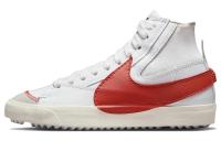 Nike Blazer Mid Скейтборд Кроссовки Унисекс Белый Красный
