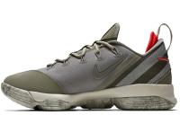 Nike Lebron 14 Low 'Темный Stucco' Lebron 14 Кружево Вверх Нескользящие Легкие Низкие Баскетбольные Кроссовки для Игры