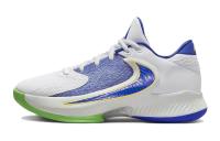 Nike Freak 4 GS Амортизация Дышащий Низкий Верх Детские Баскетбольные Кроссовки Белый Синий