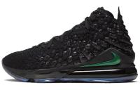 Nike Lebron 17 Черный Warrior MID Топ Air Zoom Баскетбольные кроссовки для игры Мужской Черный Азиатская версия