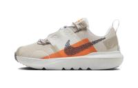 nike Crater Impact BP Anti Slip Slip Resistant Низкий Топ Детские Лайфстайл Обувь Белый-коричневый Дети Возраст 3-7 лет