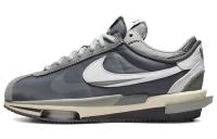 Sacai X Nike Zoom Cortez Ткань против скольжения и дышащая низкий верх повседневный городской коммутатор
