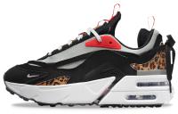 Nike Air Max Furyosal Low Топ Амортизирующие Повседневные Беговые Кроссовки Женские Черный Белый Красный