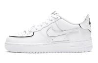 Nike Air Force 1 1 'Cosmic Clay' Синтетическая кожа Низкие кеды для детей для скейтбординга Чисто белый