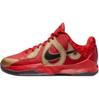 Nike Zoom Kobe 5 Противоскользящие Устойчивые к истиранию Низкие Детские Баскетбольные Кроссовки Красный Черный Унисекс