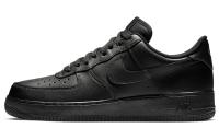 Nike Air Force 1 07 Черный воин Винтаж Устойчивые к истиранию Низкие Кроссовки для скейтбординга Унисекс Черные