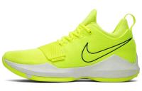 Nike PG 1 Вольт Амортизация Противоскользящие Низкие Баскетбольные Кроссовки для Игры Мужские Неоново-зеленый