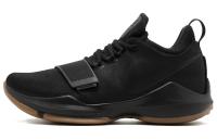 Nike PG 1 'Черный Gum' EP Павл Джордж Ткань Амортизация Противоскользящие Низкие Баскетбольные Кроссовки для Игры
