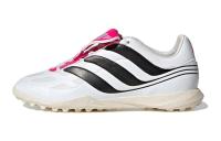 Adidas Precision.3 Амортизация Износостойкие Низкие Футбольные бутсы Белый Черный Красный Детские