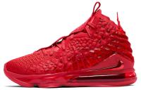 Nike Lebron 17 LeBron EP Красная ковровая носка против скольжения Легкий высокий топ Баскетбольные кроссовки для игры