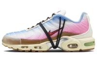 Nike Air Max Plus Ткань Устойчивая к Износу Низкий Верх Повседневная Обувь Мужская Белый Синий Розовый