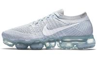 Nike VaporMax Flyknit Комфортные Низкие Кроссовки с Воздушной Подушкой для Бега Повседневные Женские Серый Белый