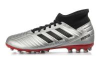 Adidas Predator 19,3 Устойчивые к истиранию Низкие Детские Футбольные Бутсы Серебристо-Черные Детские