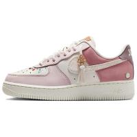 Nike Air Force 1 Slip-Resistant Abrasion-Resistant Low-Top Скейтборд Кроссовки Женские Розовые Белые