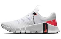 Nike Free Metcon 5 Сетка Амортизация Противоскользящие Низкие Кроссовки для тренировок Мужские Белые Красные