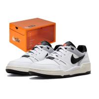 Nike Full Force Low Slip Resistant Abrasion Resistant Низкие Кроссовки для скейтбординга Мужские Белый Черный