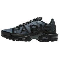 PSG X Nike Air Max Plus Устойчивые к истиранию низкие повседневные беговые кроссовки Мужские Черные Серые