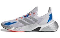 Adidas X9000l4 Ткань Дышащий Низкий Верх Повседневные Беговые Кроссовки Мужские Белые Серые