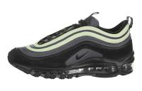 Nike Air Max 97 Текстиль Синтетическая кожа Низкие кроссовки для бега на длинные дистанции GS Черный Зеленый