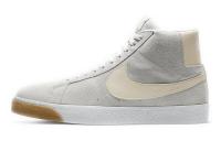 Nike Blazer SB 'Крем Gum' Удобные противоскользящие легкие кроссовки для скейтбординга MID Мужские Серые