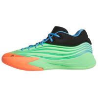 Adidas Dame 10 Противоскользящие Устойчивые к истиранию Низкие Баскетбольные кроссовки Унисекс Зеленый Черный