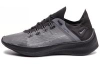 Nike EXP X14 Амортизация Противоскользящие Низкие Повседневные Беговые Кроссовки Мужские Черные Серые