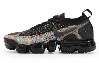 Nike VaporMax Flyknit 2 Low Топ Повседневные беговые кроссовки Женские Черная Радуга