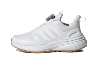 Adidas Rapidasport BOA противоскользящие устойчивые к истиранию низкие детские беговые кроссовки белые для детей 3-7 лет