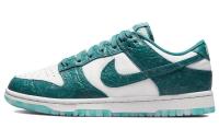 Nike Dunk 'Ocean' Кожа Низкие Кроссовки для Скейтбординга Женские Синие