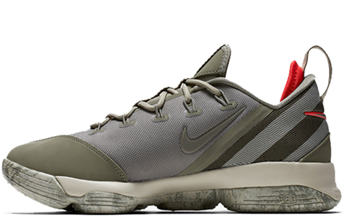 Nike Lebron 14 Low 'Темный Stucco' Lebron 14 Кружево Вверх Нескользящие Легкие Низкие Баскетбольные Кроссовки для Игры