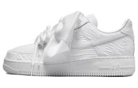 Nike Air Force 1 LX 'Triple White' Бант Низкие Кроссовки для скейтбординга Женские Белые