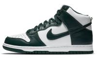 Nike Dunk High Топ Скейтборд Кроссовки Унисекс Белый Зеленый