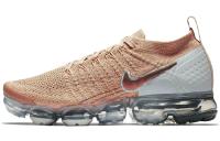 Nike VaporMax Flyknit 2 Low Топ Беговые кроссовки Женские Розовый Ткань вязаная Воздушная подушка
