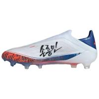 Adidas F50+ Elite Противоскользящие Устойчивые к истиранию Футбольные бутсы Унисекс Белый Синий Красный