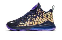Nike Lebron 17 AS Поддержка MID Баскетбольные кроссовки для детей темно-синие для детей в возрасте 3-7 лет