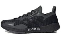 Adidas PulseBOOST Ткань Дышащая и Легкая Низкий Верх Повседневные Беговые Кроссовки Унисекс Черные