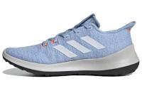 Adidas SenseBounce+ Short Resistant и Breathable Low-Top Marathon Беговые кроссовки Женские Light Blue