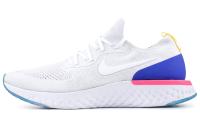 Nike Epic React Flyknit 1 Удобные противоскользящие легкие низкие повседневные беговые кроссовки Мужские Белый Синий