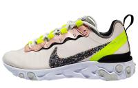 Nike React Element 55 Нескользящие Легкие Низкие Повседневные Беговые Кроссовки Женские Розовые