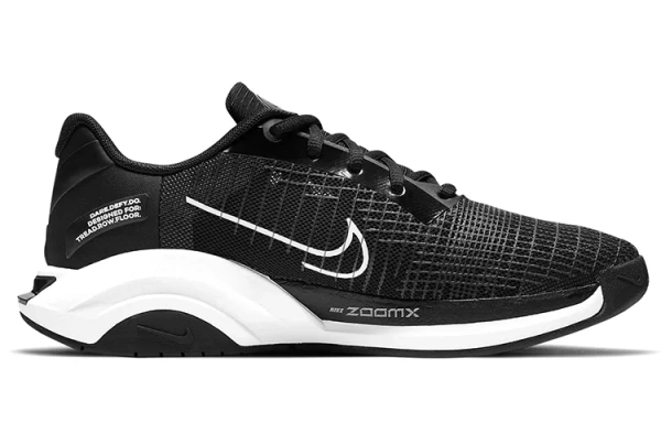 Nike SuperRep Wave противоскользящие устойчивые к истиранию низкие кроссовки для тренировок женские черно-белые