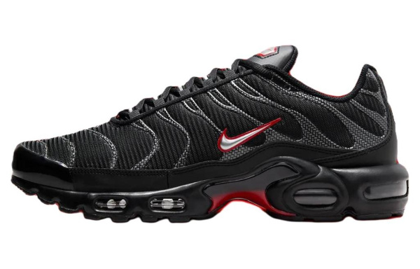 Nike Air Max Plus Устойчивые к истиранию Низкие Повседневные Мужские Черные Кроссовки