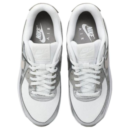 Nike Air Max 90 Устойчивая к истиранию Низкая Повседневная Обувь Женская Белая