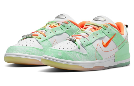 Nike Dunk Disrupt 2 Low Топ Скейтборд Кроссовки Женские Зеленый Белый