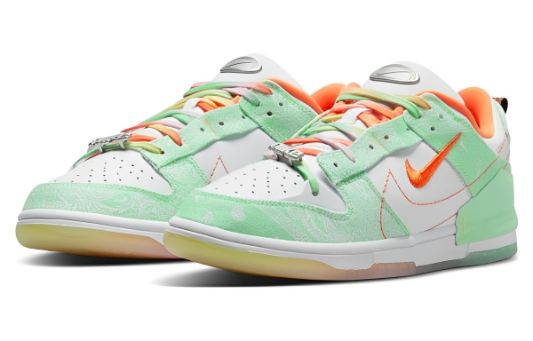 Nike Dunk Disrupt 2 Low Топ Скейтборд Кроссовки Женские Зеленый Белый