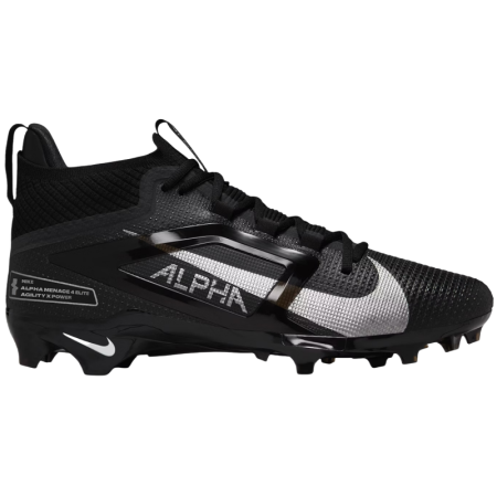 Nike Alpha Menace 4 Противоскользящие Устойчивые к истиранию Футбольные бутсы Мужские Черные