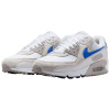 Nike Air Max 90 Устойчивый к истиранию Низкий Топ Повседневные Беговые кроссовки Унисекс Белый Серый Синий