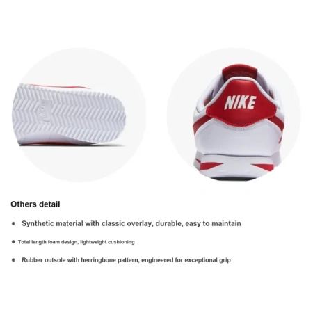 Nike Cortez Basic SL Базовый SL Противоскользящий Устойчивый к истиранию Легкий Амортизация Поддержка Низкий Топ