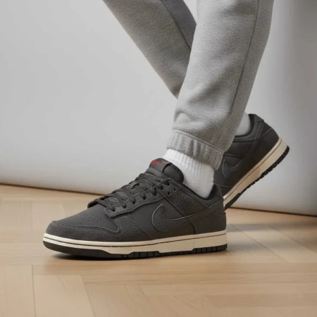 Nike Dunk Slip-Resistant Abrasion-Resistant Low-Top Скейтборд Кроссовки Мужские Черные
